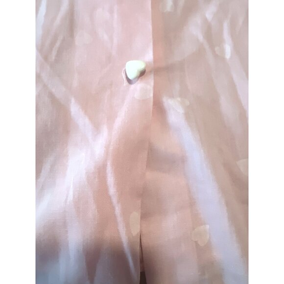 Vintage Hot Stuff Pink Heart Button-Up Shirt Size Made In USA Cotton Blend 1XL - Picture 7 of 7